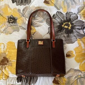 Dooney & Bourke Dark Brown Leather Shoulder Bag